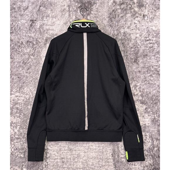 Ralph Lauren RLX Jacket Large Mens Black Softshell Reflective Full Zip - Picture 3 of 7